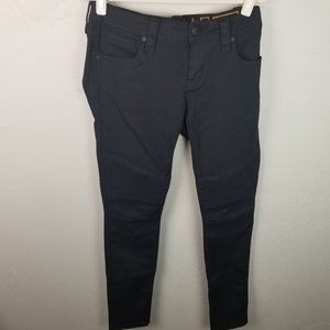 Rock Revival Women's 29 Black Sheryl Skinny Jeans Moto Jeggings Casual Pants